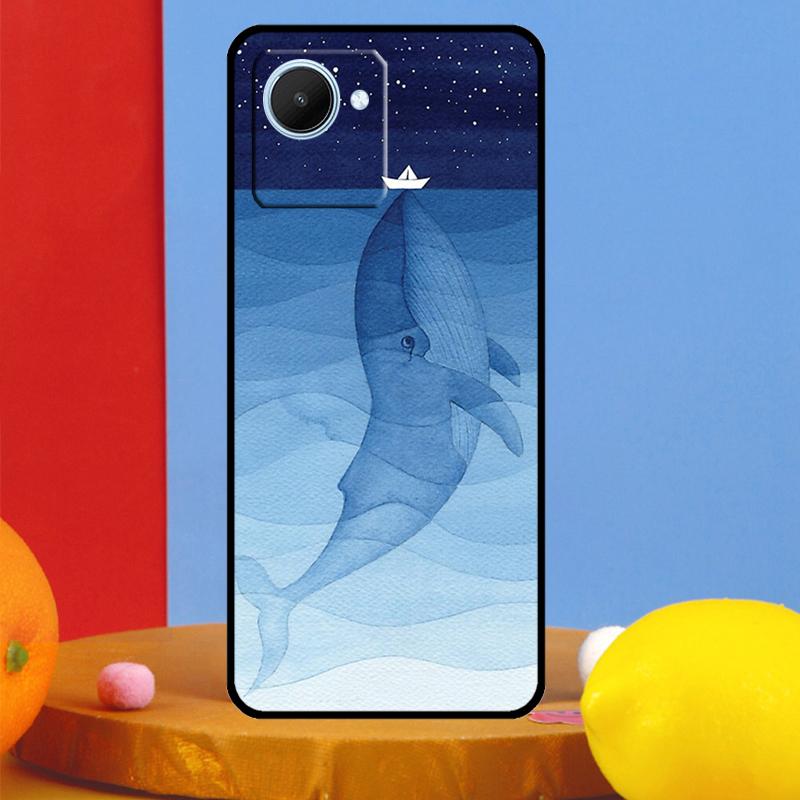 Cartoon Whale For Realme 15 Pro 13 12 11 10 14 Pro Plus C65 C67 C63 C61 C55 C51 C53 C35 C75 GT6 GT7 Case