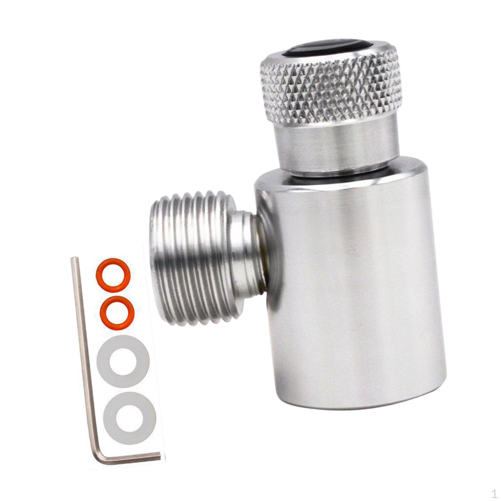 

CO2 Cylinder Adapter Connector Compact Simple to Install Maker Accessory Refill