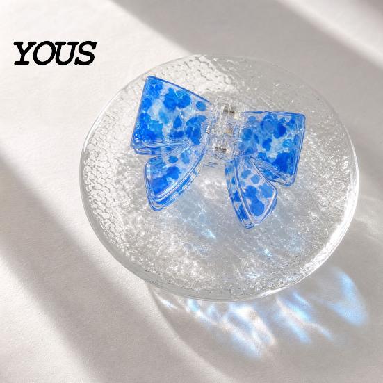Acetate Hair Clip 1/4Pcs Clips for Women, Imitation Plate Claw with Strong Back Head Spring Clamp, 3D Bow Design Magnetic Daily Wear Women