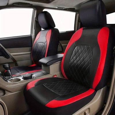 PU-leder Luxe kwaliteit Vier seizoenen Universele volledige autostoelhoezen Airbag compatibel Waterdichte interieuraccessoires