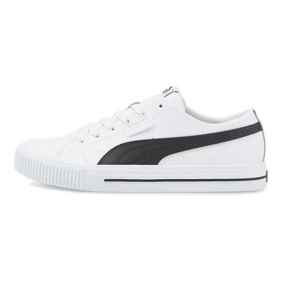 Ever Fs Leather Retro Casual Low-Top Sneakers Unisex Sneakers White Black 384824-01