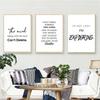 Minimalism English Sentences Inspirational Words Poster Canvas Print Painting Wall Art Picture Living Room Office Decor