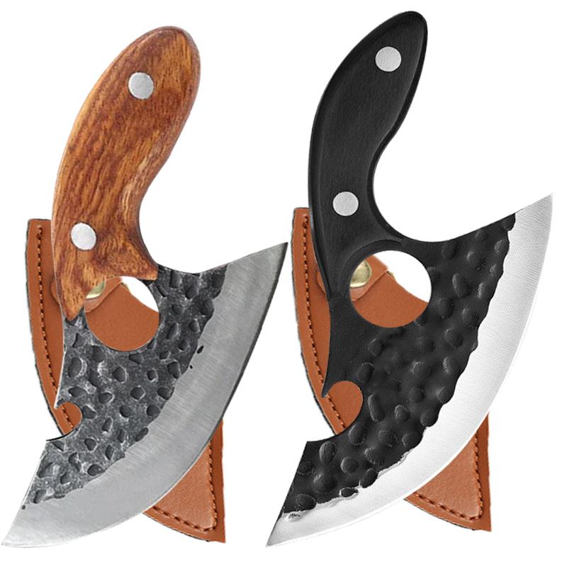 Multifunctional Kitchen Knife Hand Forged Boning Knife Bottle Opener Utility Knives Stainless Steel Chef Knife Cooking Tools BBQ