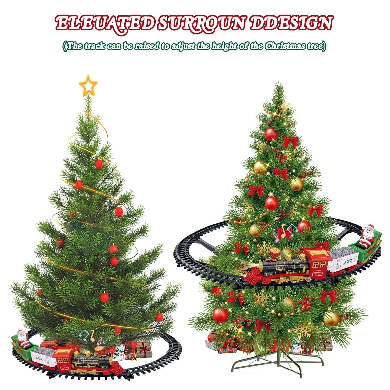 Подвесной рождественский поезд набор рождественский поезд игрушка для мальчиков девочек — фото 6