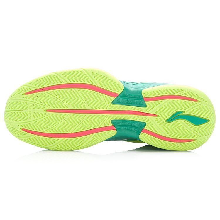 Li Ning Ultra Light 12 Shock Absorption Support Mid-Top Basketball Shoes Unisex Basketball Shoes Green ABFK019-4