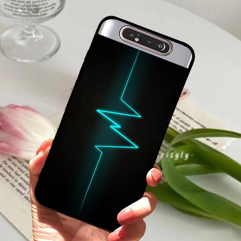 Per Samsung Galaxy A80 Custodia A 80 Antiurto Morbida TPU Silicone Copri Telefono Per Samsung Galaxy A80 Funda A80 2019 Capa Cartone Animato
