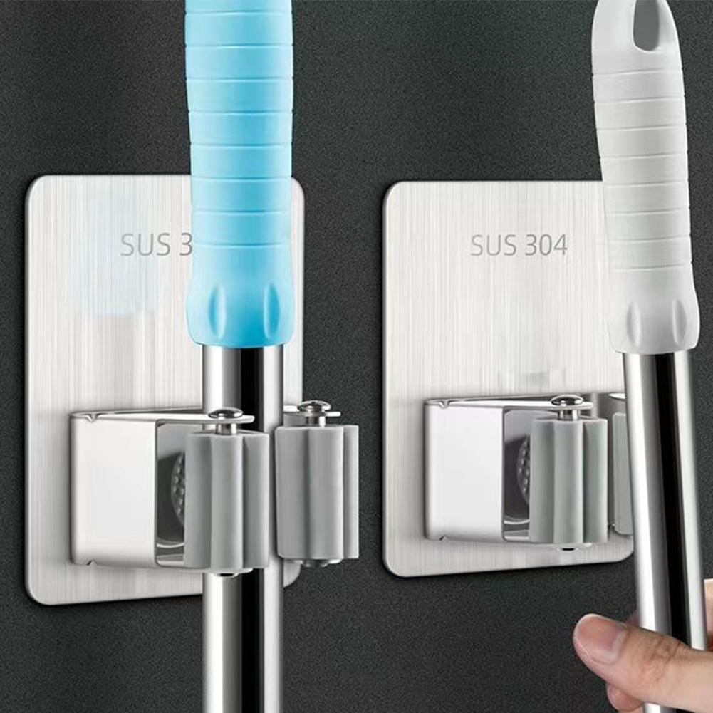 Adhesive Wall Clip Adhesive Wall Clip Kitchen Organizer Mop Holder Rack