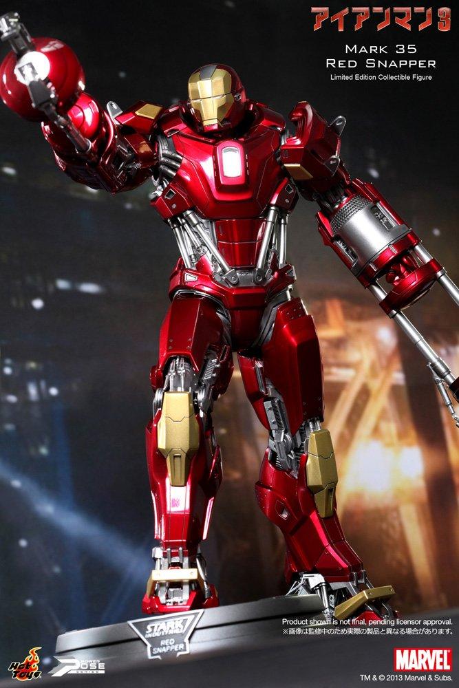 Power Pose Iron Man 3 omezená pohyblivá figurka Iron Man Mark 35 1/6 (Kanic červený) (2. zásilka)