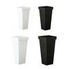 Tall Flower Bucket Modern Plastic Vase Elegant Square Bucket for Cut Flowers Floral Arrangement Home Wedding Party Table Centerpiece