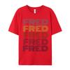 Printing Graphic 365 First Name Fred Crewneck Tshirts Christmas Tees Short Sleeve Boyfriend Funky Cotton Gift Idea T Shirts