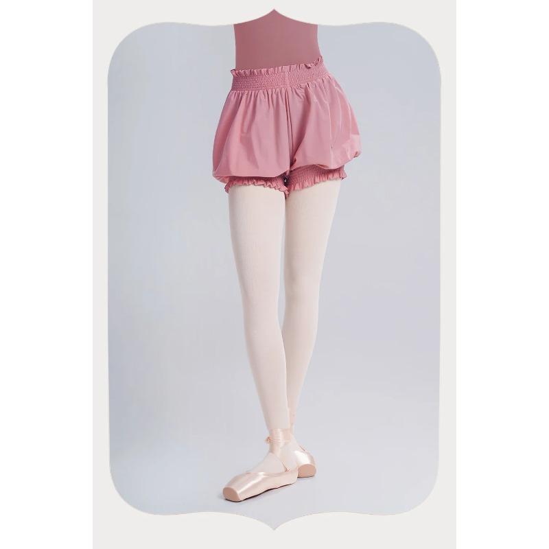Women's High Waist Flower Bud Short Pants Dance Shorts Adult Ballet Shorts Safety Pant