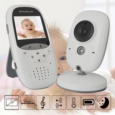 VB602 Šedá Dětská chůvička Obousměrná Talk IR Noční vidění Monitor teploty Ukolébavky Interkom Režim VOX Video Dětská kamera Walkie Talkie Chůva