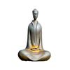 Mini Buddhist Monks Figurines Garden Buddha Zen Statue Tibetan Buddha Figurines Garden Ornament Meditating Buddha Sculpture
