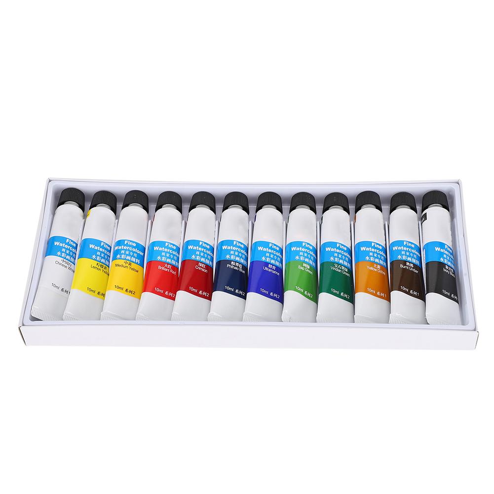 Watercolor Pigment 12 Colors Professional Painting Tools Art Supplies for Painter 10ml