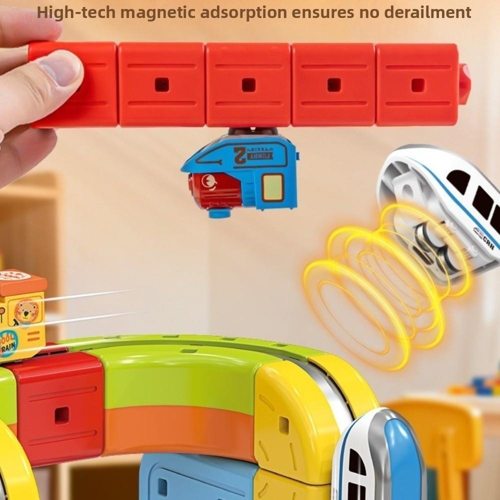 DIY Track Fusio Magnetic Car Toy 3D Cube Track Trackle Toy Set New Track Fusio Toys