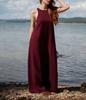 Supply Europe and the United States New Style Solid Color Summer Sleeveless Backless New Design Women's Dress Women
