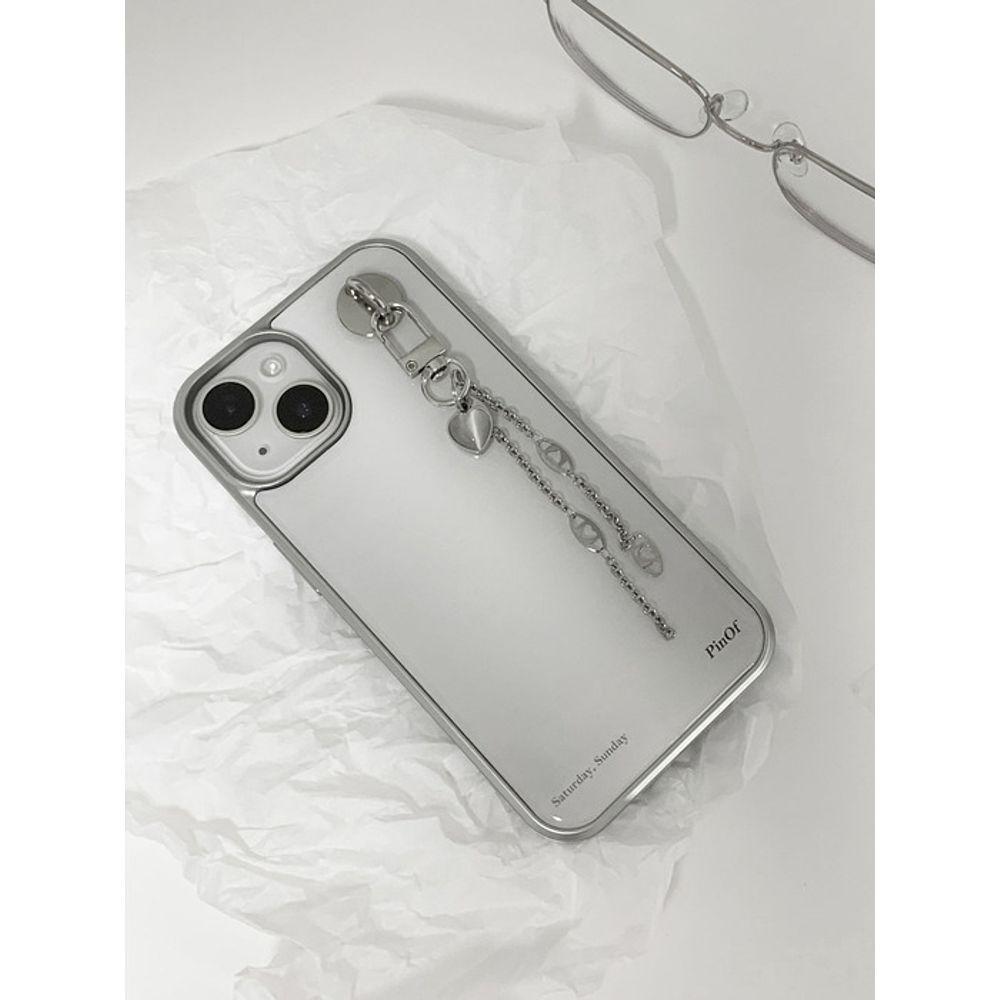 PinOf Silver Heart Keyring