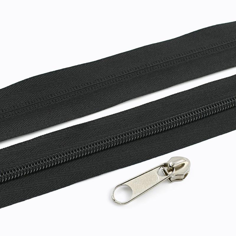 Meetee 3-10M 5# Nylon Zippers with Slider Clothing Zip Heads Puller Repair Kit Bag Garment Replacement DIY Zipper Accessories
