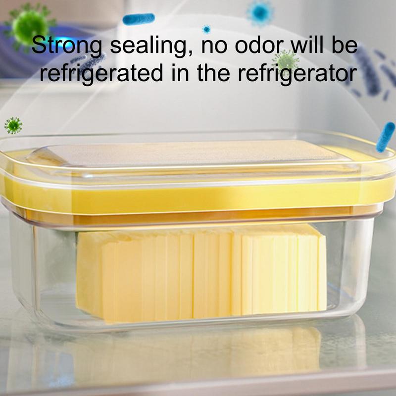Butter Cutting Storage Box Sealed Cheese Cutting Organizer Cheese Refrigerator Crisper with Lid Butter Storage Box Reusable
