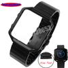 18mm 20mm 22mm 24mm Black Red Stitching Carbon Fiber Leather Watch Band Strap Sport