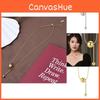 Luxurious Gold Geometric Style Pendant Necklace For Trendy Womens Fashion Statement