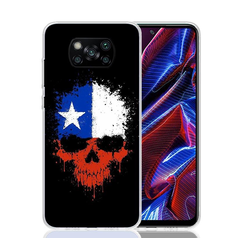 Chile Flag Phone Case For Xiaomi Poco F7 Ultra X7 X6 Pro X5 Redmi 15 15C 13 13C 12 12C 10 10A 10C 9 9A 9C 9T Shell Poco X7 X6 X5