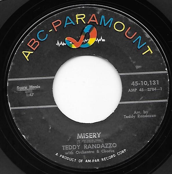 

7inch Record TEDDY RANDAZZO - Misery 4510131 ABC-Paramount 1960 US Rock Used