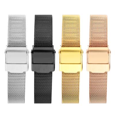 High Quality Mesh Watch Band Watch Milanese Wristband 12mm13mm 14mm15mm16mm17mm18mm 20mm 22mm Men Women Steel Watch Strap Tools
