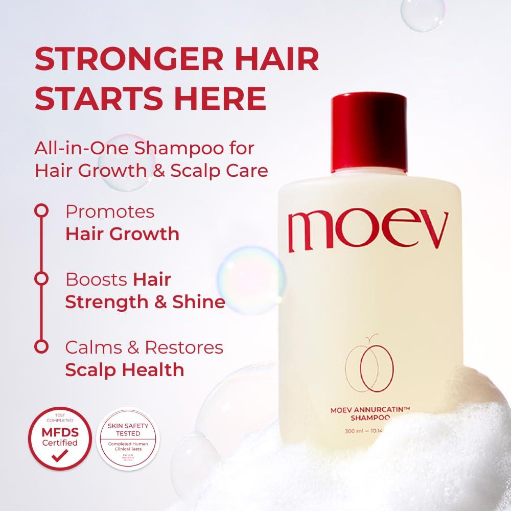 moev ANNURCATIN Shampoo Korean Apple Hair Care for Strength and Volume In Thinning Hair