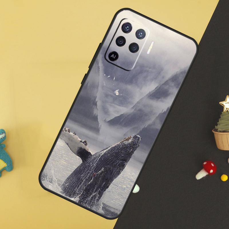 Ocean Whale Shark Swimming Case For Oppo A5 Pro A6 A15 A16 A76 A96 A17 A57 A98 A58 A78 A18 A38 A54 A74 A94 A40 A60 A80