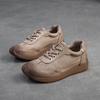 Fashion GKTINOO 2025 Autumn New Retro Round Toe Genuine Leather Sneakers Women's Shoes Casual Platform Soft Soled Casual Flat Shoes