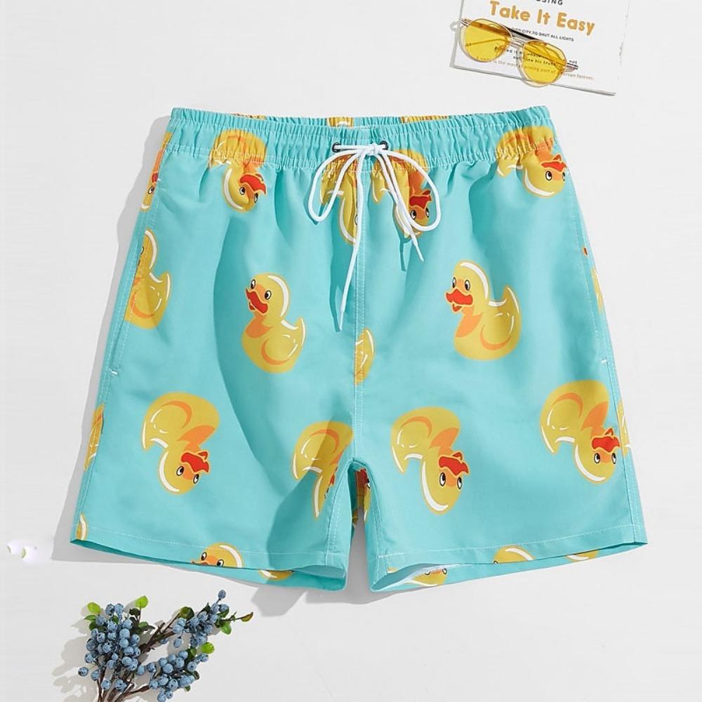 Costume da bagno da uomo Leone Animale Pantaloncini da bagno Board Shorts Vita media Moda Streetwear Designer