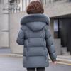 SNOWFLYING Women's Hooded Duck Down Jacket with Fox Fur Collar