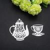 Teapot Teacup Metal Cutting Dies for DIY Scrapbook Cutting Die Paper Cards Embossed Decorative Craft Die Cut