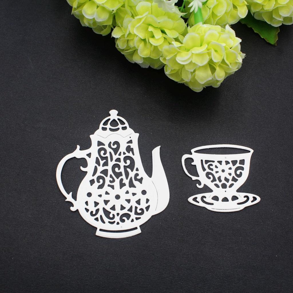Teapot Teacup Metal Cutting Dies for DIY Scrapbook Cutting Die Paper Cards Embossed Decorative Craft Die Cut