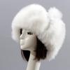 Earflap Hat Thickened Fluffy Windproof Cute Down Lining Ball Ear Protection Faux Fur