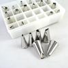 24-Piece Stainless Steel Flower Icing Nozzle Set for DIY Baking