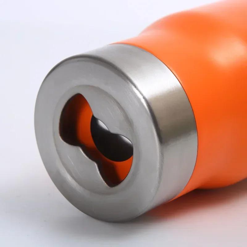 14oz Stainless Steel Insulated Cup Car Mounted Car Cup Vacuum Belly Ice Cream Cup Bottom Open Beer Water Bottles