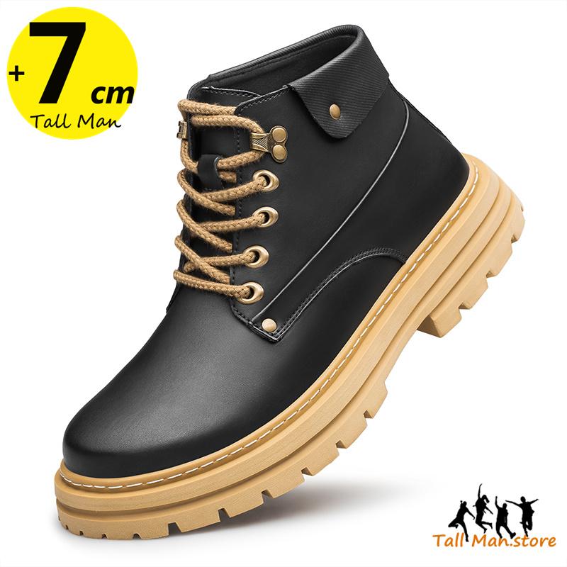 

Man Elevator Oxford Chunky Shoes Men Chelsea Boots Leather Ankle Sneakers Plus Size 37-48 48