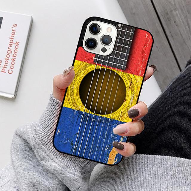 Romania Flag Phone Case For iPhone 17 Air 16 15 14 13 12 11 Pro Max Plus Max Cover Shell Coque