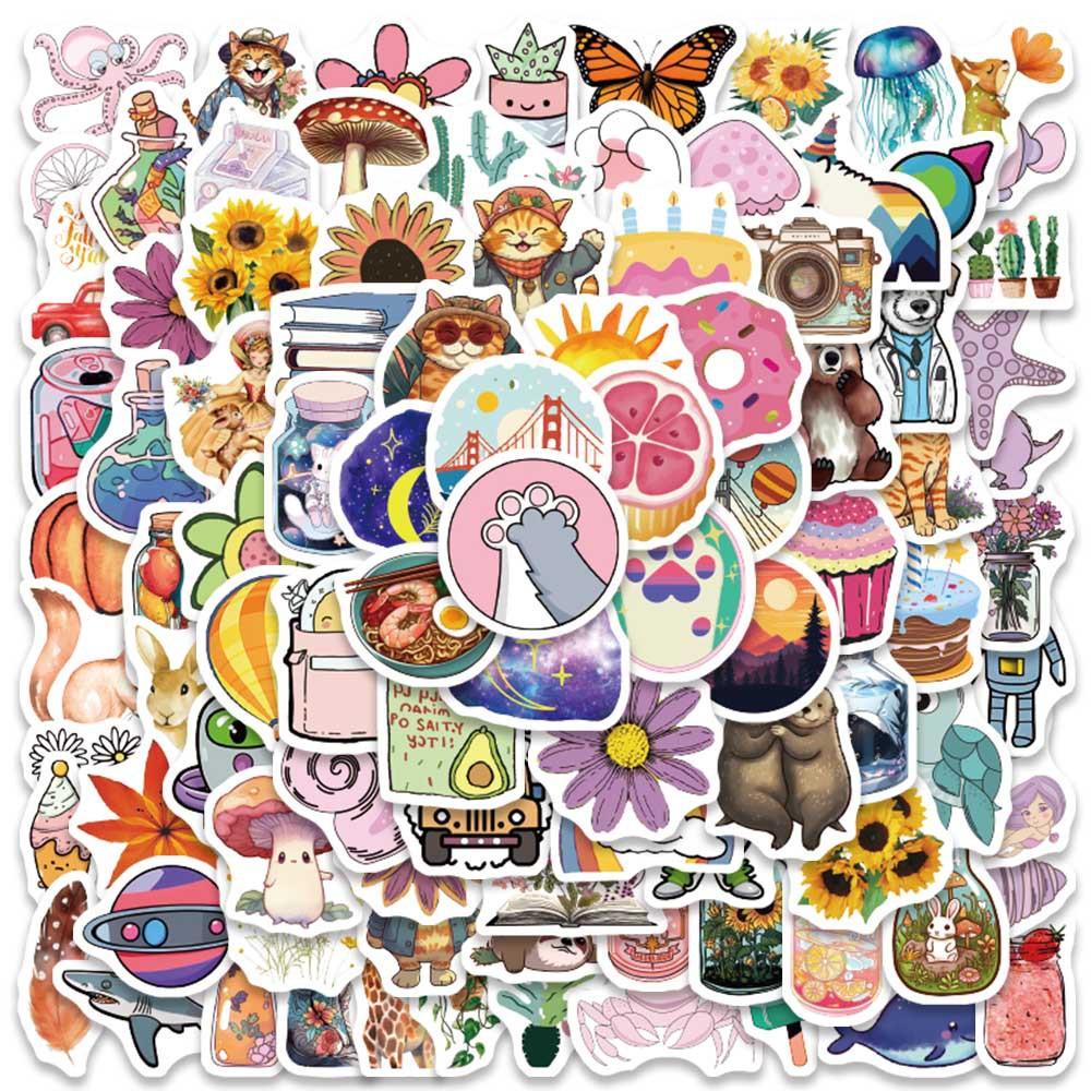 100PCS Small Size VSCO & INS Style Stickers - Small Fresh Waterproof Graffiti Decals for Luggage, Phone Case AnimeWorlds Store