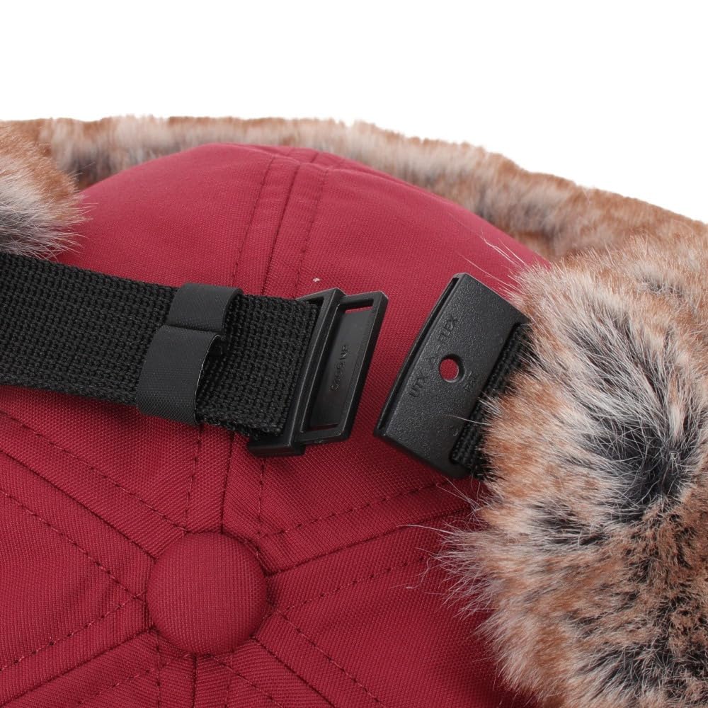 The North Face Kšiltovka Badland, Zateplená, Vodotěsná, Prodyšná, Ochrana proti UV záření, Klapky na uši, Unisex (Červená řepa / Velikost L)