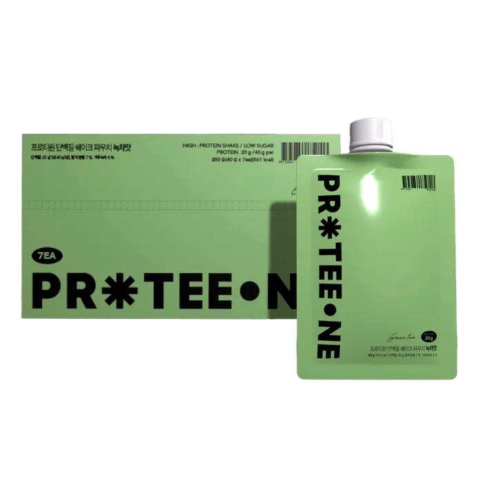 [7 Servings] 1 Box (7 Packs) of Protein Shake Pouches (Grain, Chocolate, Green Tea, Black Sesame)