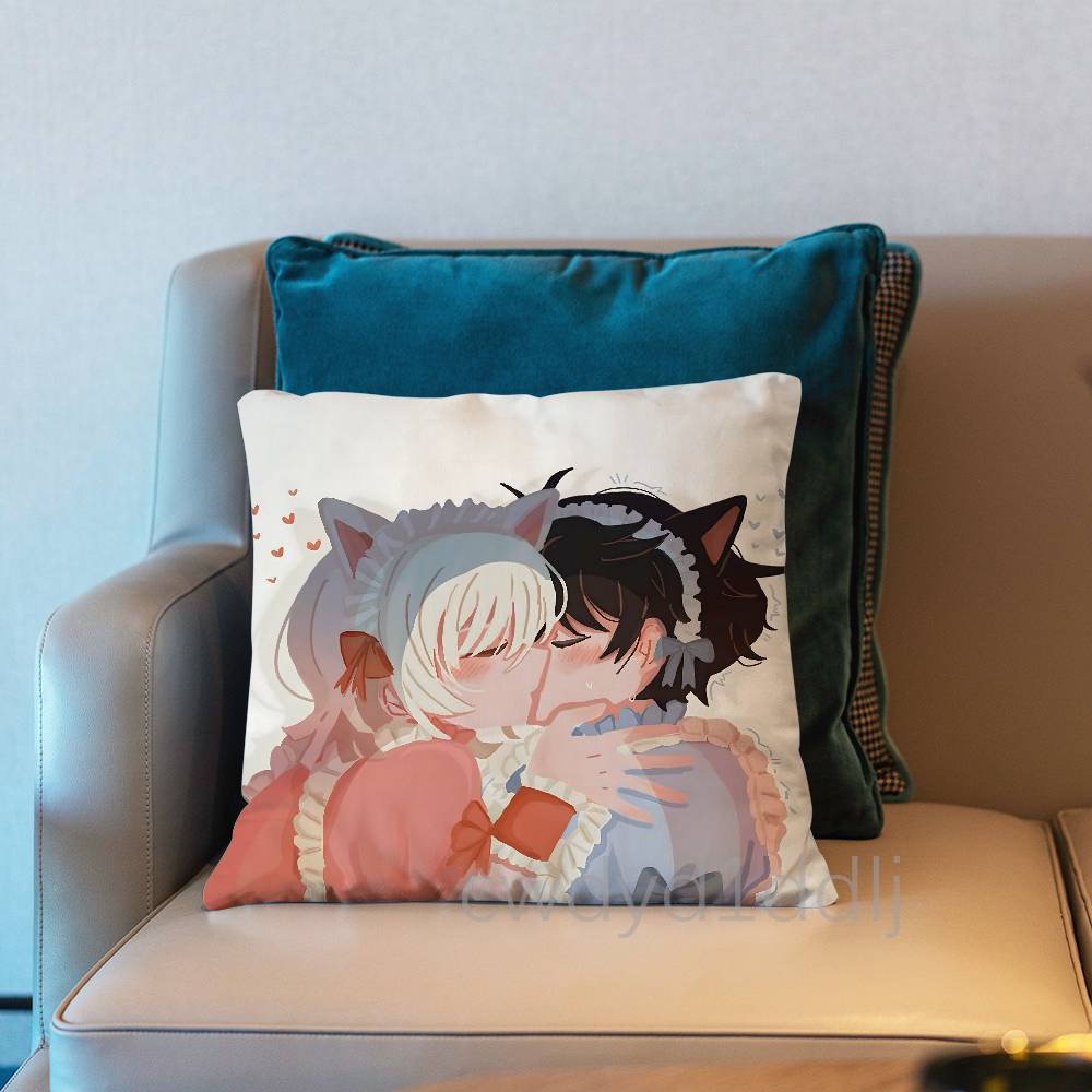 Anime SSaihate Station Pillow Case Cover Square Sofa With For Pattern Comfortable Cushion Suitable Of Room