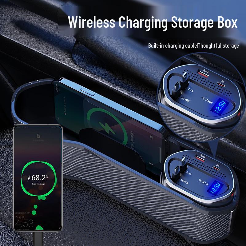 12th Gen Multifunctional Storage Box with Digital Display & Wireless Fast Charging