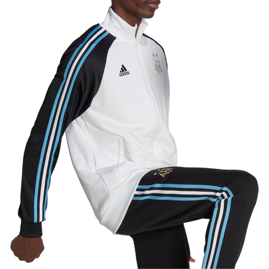 adidas Argentina Team Soccer Track Jacket Men Outerwear White HF3955