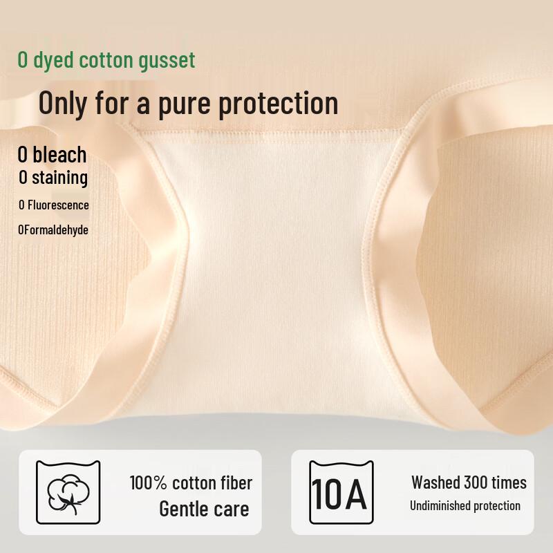 Maoren Women's High Waist Tummy Control Ice Silk Briefs