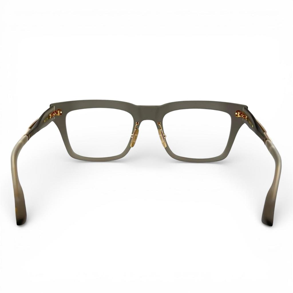 Excellent DITA Glasses WASSERMAN Square Matte Clear Gray mens DTX700 Used