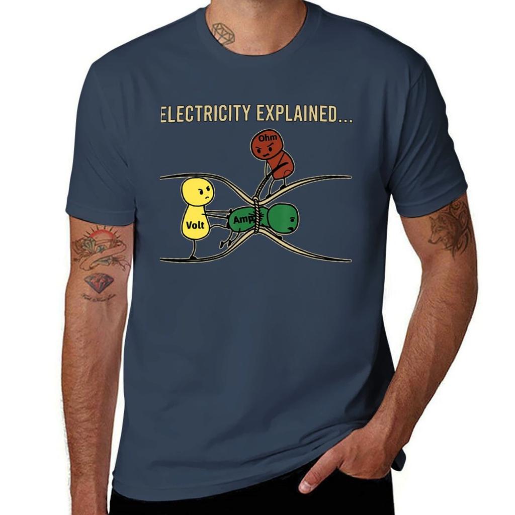Electricity Explained 2 Tee Shirt T-Shirt Tees Sublime Cute Clothes Mens T Shirts Pack