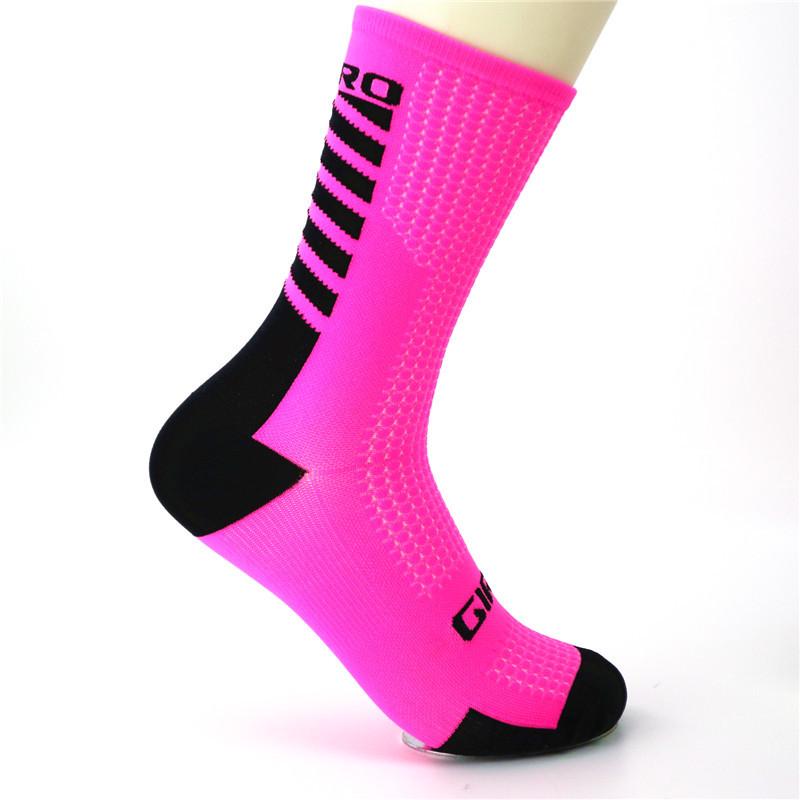 Unisex Outdoor Sports High Tube Cycling, Basketball, Running, and Hiking Socks - Breathable and Sweat-Absorbent.